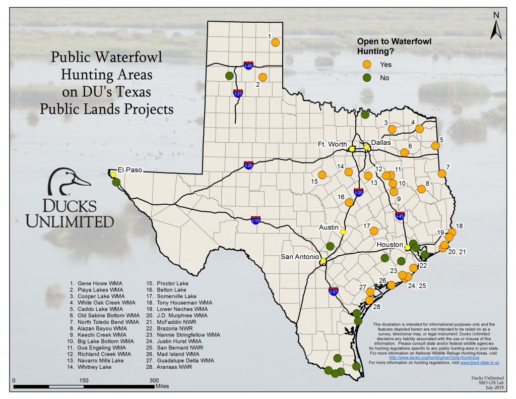 Public Hunting On Du Projects In Texas - Texas Hunting Map