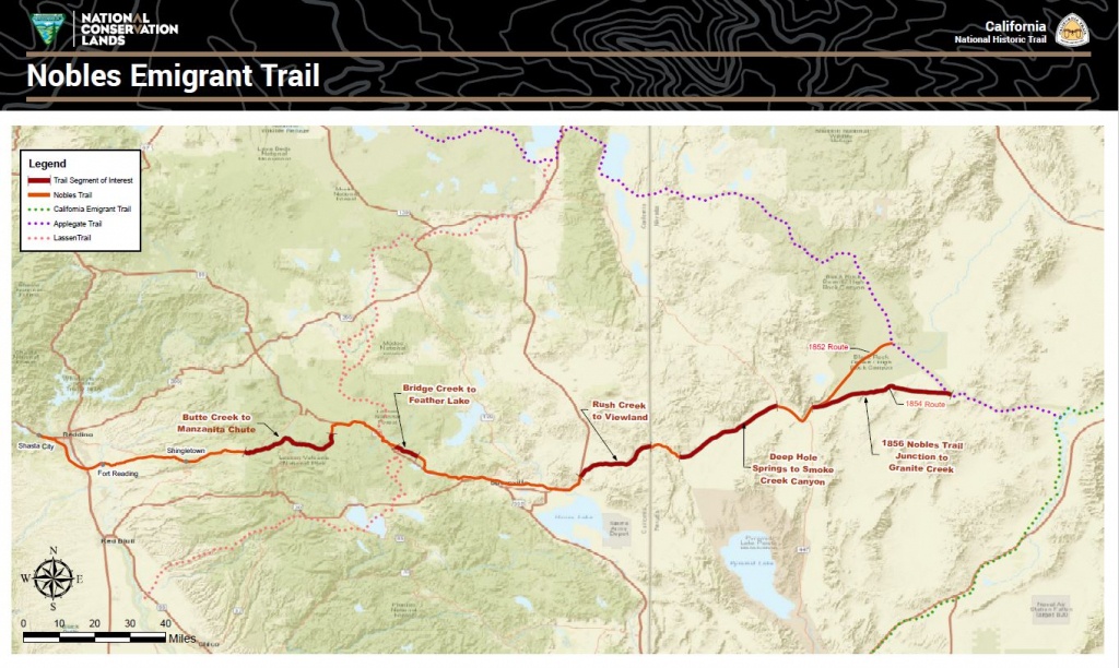 Public Room: California: Nobles Emigrant Trail Map | Bureau Of Land - California Trail Map