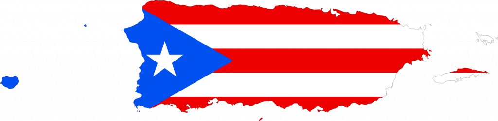 Puerto Rico Flag Outline | Sksinternational - Outline Map Of Puerto ...