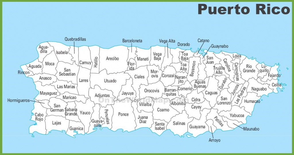 Puerto Rico Maps | Maps Of Puerto Rico - Printable Map Of Puerto Rico With Towns