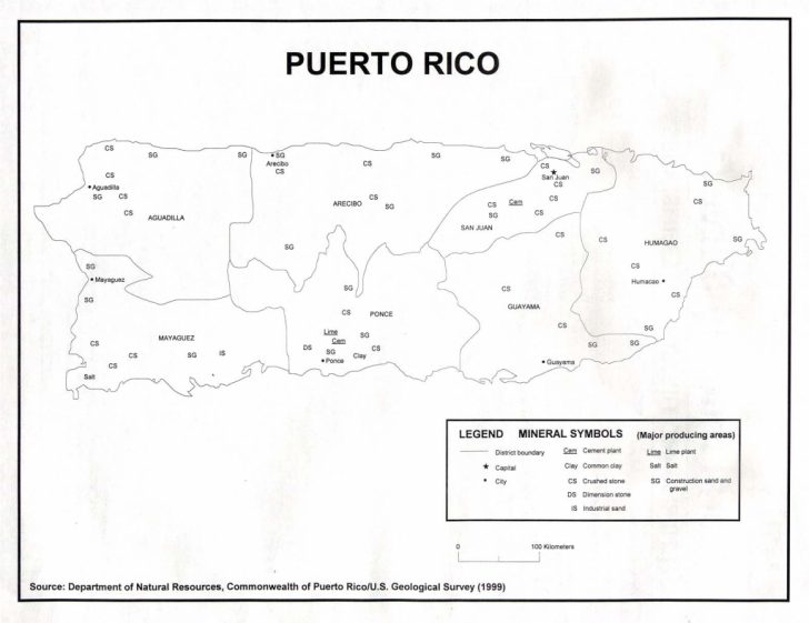Free Printable Map Of Puerto Rico