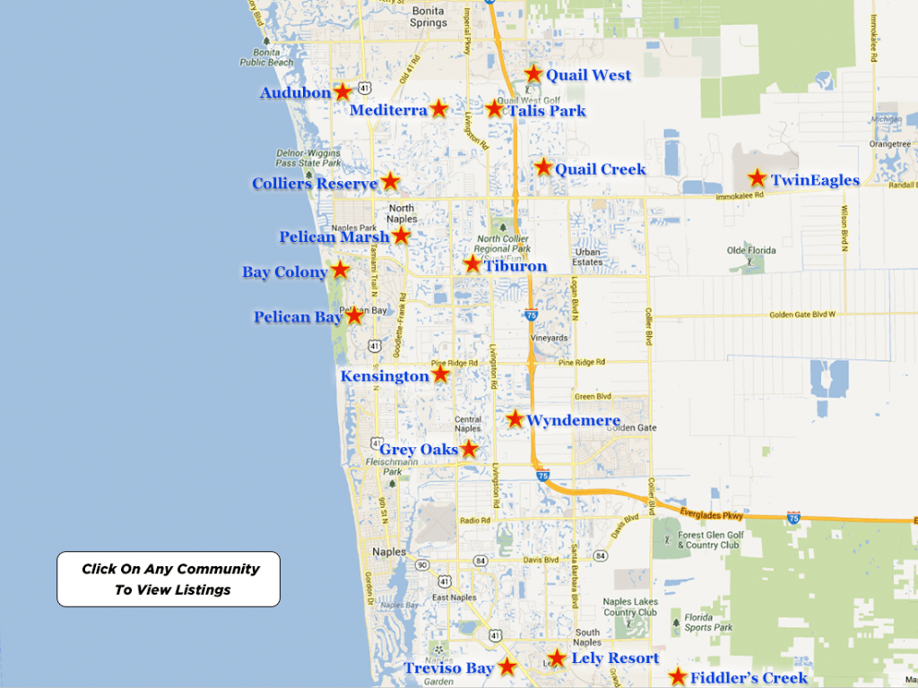 Quail West Real Estate For Sale - Map Of Bonita Springs And Naples Florida