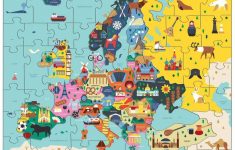 R1 Europe Map Puzzle 4 - World Wide Maps - Europe Map Puzzle Printable