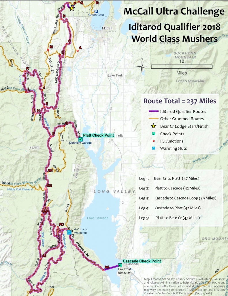 Race - Printable Iditarod Trail Map