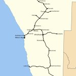 Rail Transport In Namibia   Wikipedia   Printable Road Map Of Namibia