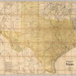 Railroad And County Map Of Texas   David Rumsey Historical Map   Texas Map Wallpaper