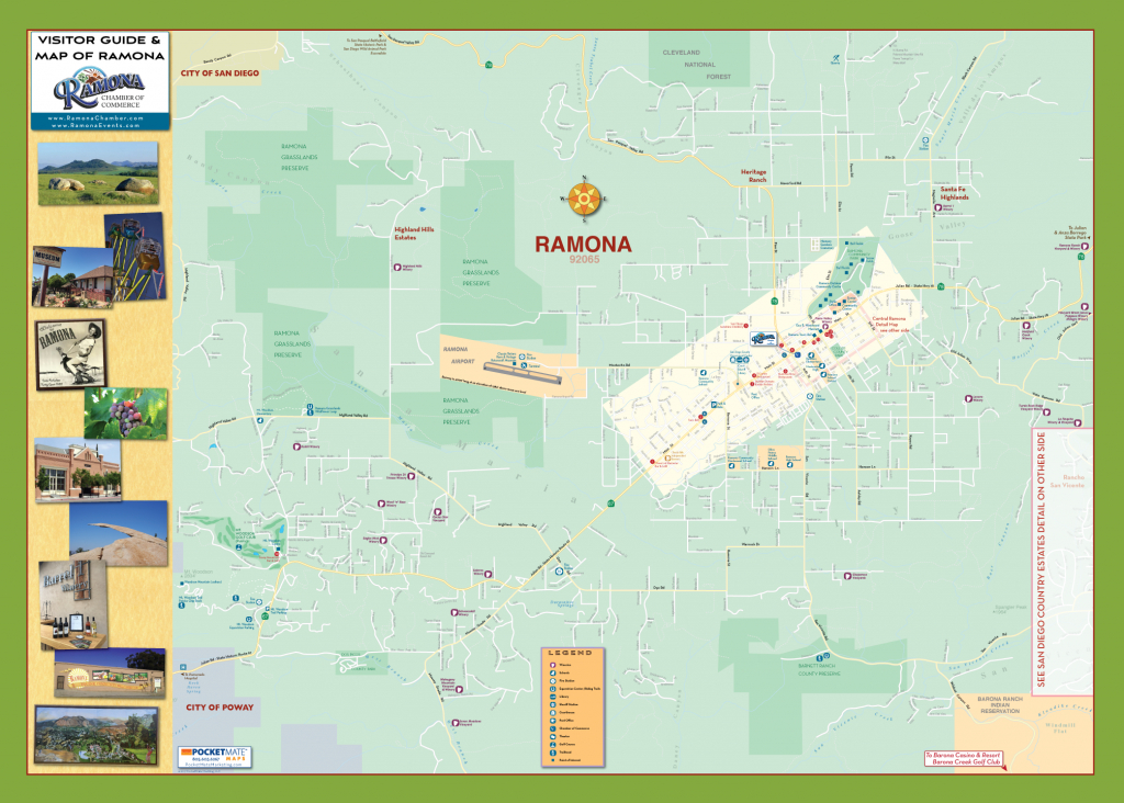 Ramona Community Map – Ramona Chamber Of Commerce - Ramona California Map
