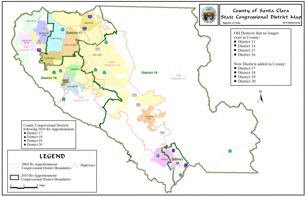 Redistricting - Registrar Of Voters - County Of Santa Clara - Santa Clara California Map