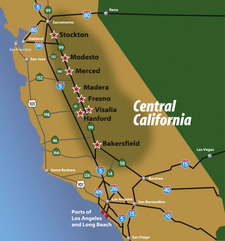 Regional Maps Central California Map Of Central California