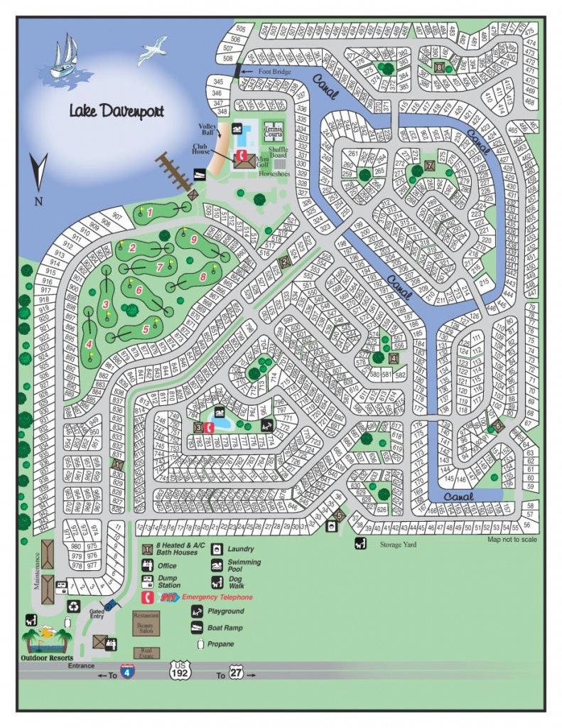 Resort Map | Outdoor Resorts At Orlando - Florida Resorts Map