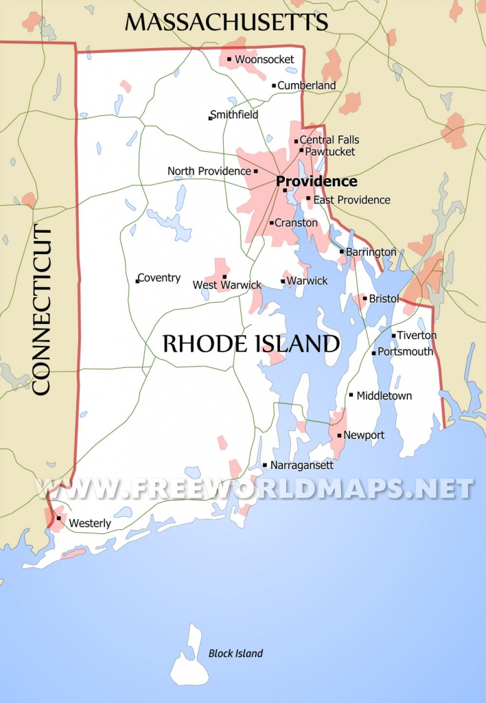 Rhode Island Maps - Printable Map Of Rhode Island