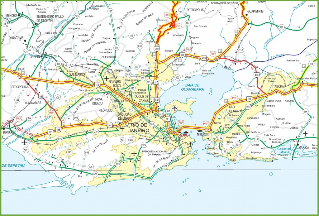 Rio De Janeiro Autoroute De La Carte - Rio Autoroute De La Carte (Le - Printable Map Of Rio De Janeiro