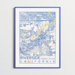 Riverside California Map Uc Riverside Poster Print City Map   Printable Map Of Riverside Ca