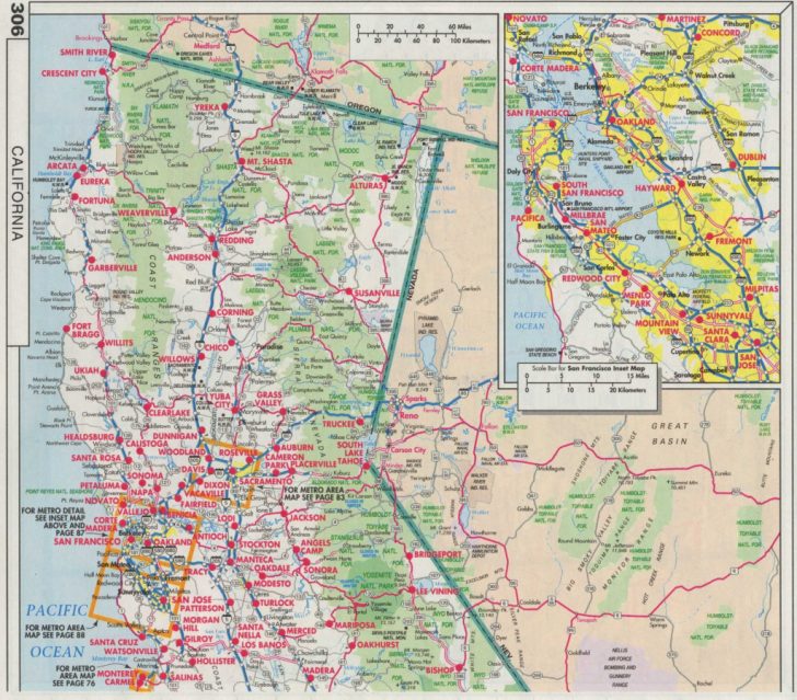 Driving Map Of Northern California