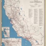 Road Map Of The State Of California, 1955.   David Rumsey Historical   Historical Map Of California