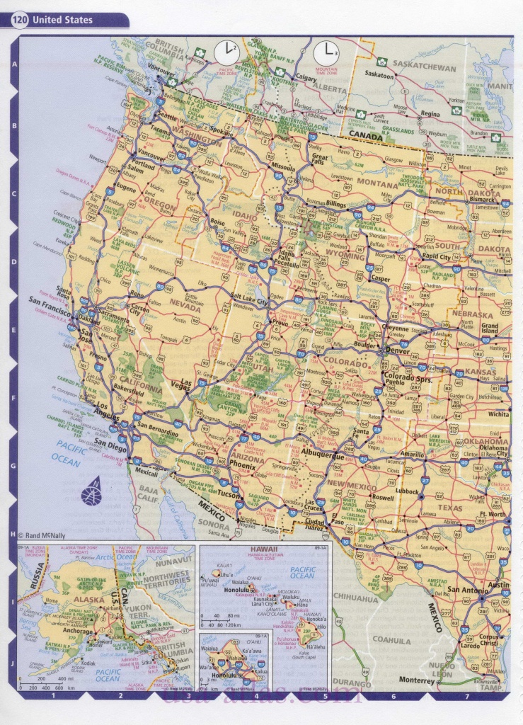 Road Map Usa. Detailed Road Map Of Usa. Large Clear Highway Map Of - Printable Road Map Of Western Us
