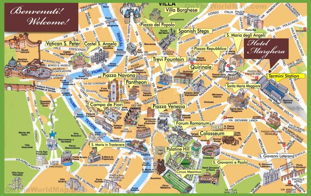Rome Maps | Italy | Maps Of Rome (Roma) - Map Of Rome Attractions Printable