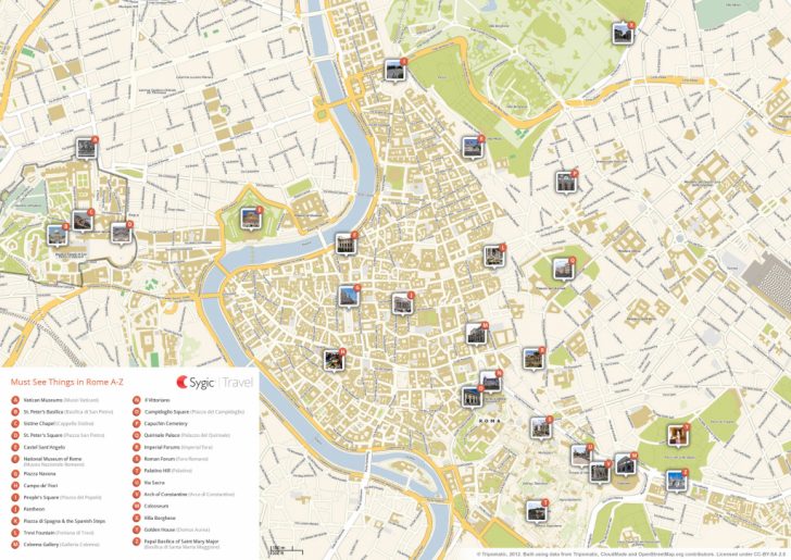 Printable Map Of Rome City Centre