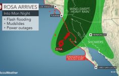 Rosa To Slam Northern Baja California, Mexico Into Monday Night - Northern California Radar Map