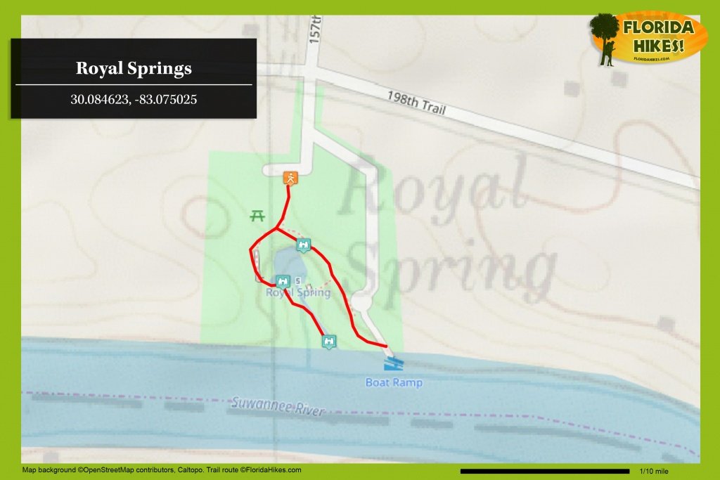 Royal Springs | Florida Hikes! - Central Florida Springs Map