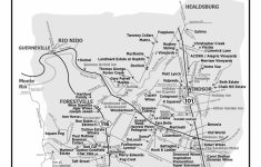 Russian River Valley - Wine Road - Russian River California Map