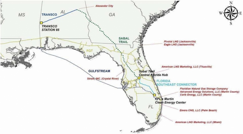 Sabal Trail Opponents Say Pipeline Is Part Of Florida&amp;#039;s &amp;#039;overbuilt - Florida Gas Pipeline Map