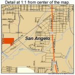 San Angelo Texas Street Map 4864472   Street Map Of San Angelo Texas