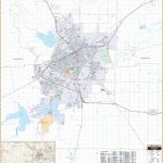 San Angelo, Tx Wall Map – Kappa Map Group   Street Map Of San Angelo Texas