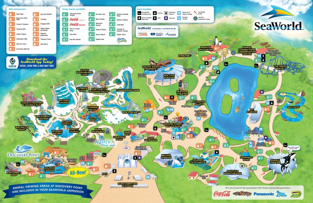 San Antonio Seaworld Map Sea World 4 - World Wide Maps - Seaworld Orlando Map 2017 Printable