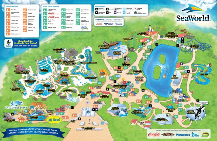 Seaworld Map Orlando Florida