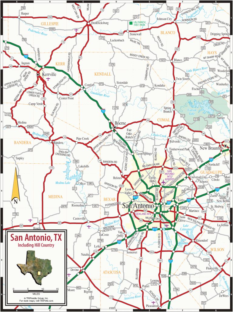 San Antonio Texas Tourist Map - San Antonio Texas • Mappery - San ...