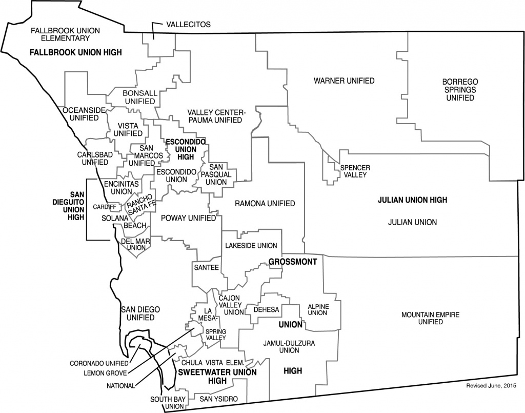 San Diego County School Districts - California School Districts Map