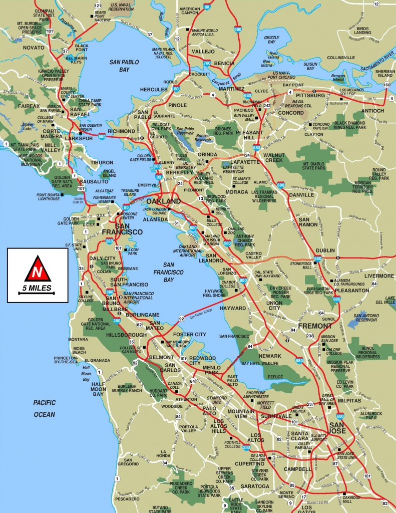 San Francisco Bay Area Map - Printable Map Of San Francisco Bay Area