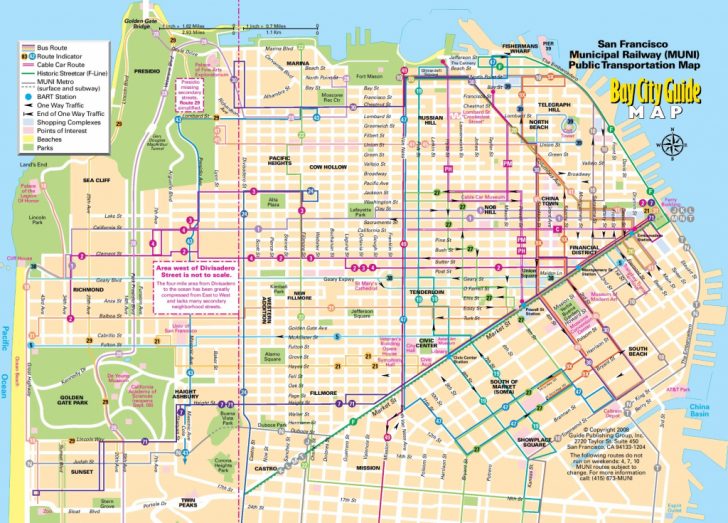 San Francisco Tourist Map Printable