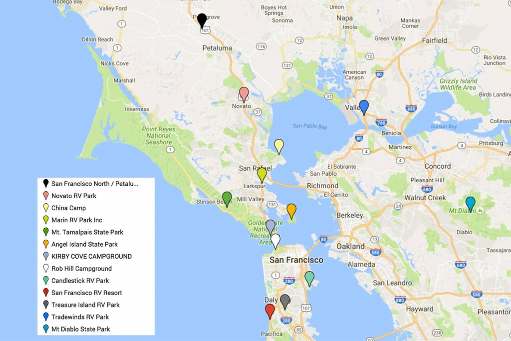 San Francisco&amp;#039;s Popular Tourist Areas - Where Is San Francisco California On Map