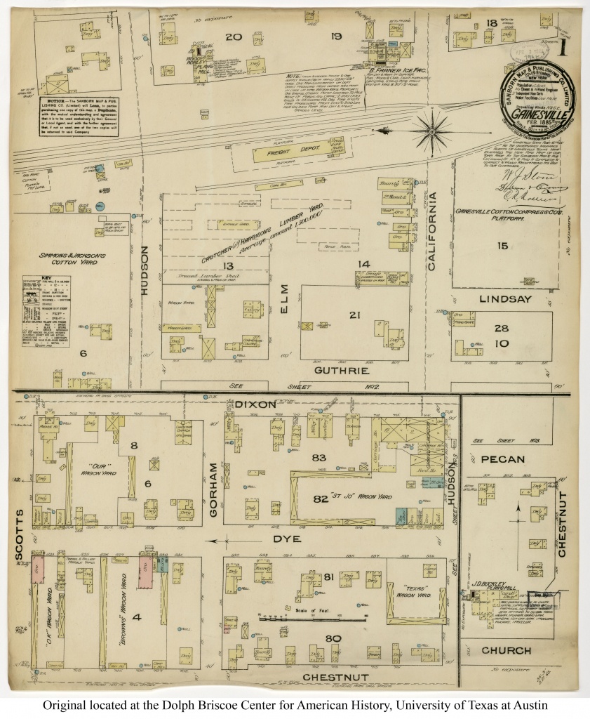 Sanborn Maps Of Texas - Perry-Castañeda Map Collection - Ut Library - Giddings Texas Map