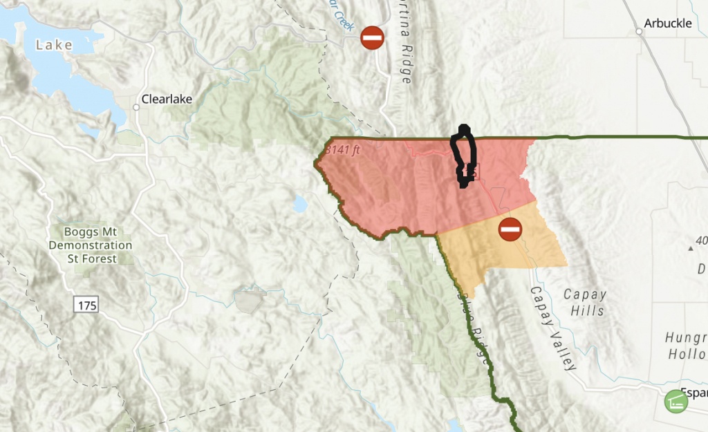 Sand Fire: Evacuation And Perimeter Map, Yolo County - California Fire Map Right Now