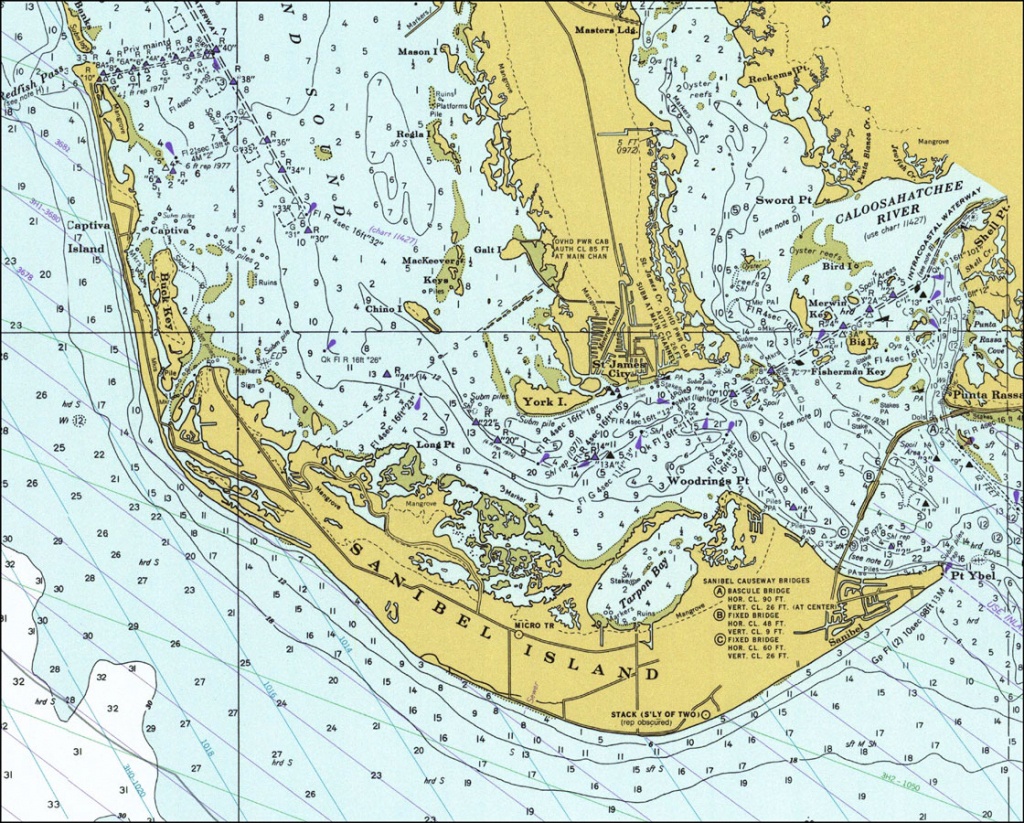 Sanibel Island, 1977 - Sanibel Florida Map