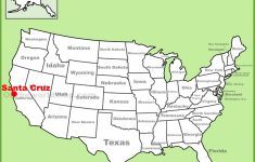 Santa Cruz Location On The U.s. Map - Santa Cruz California Map