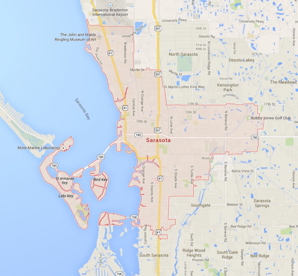 Sarasota Florida Map - Sarasota Florida Map Of Florida