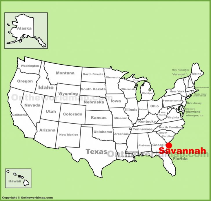 Savannah Maps | Georgia, U.s. | Maps Of Savannah - Printable Map Of ...