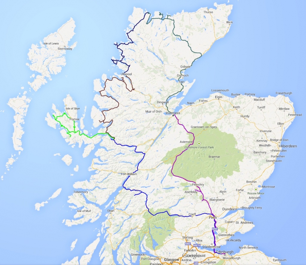 Scotland Road Map And Travel Information | Download Free Scotland - Printable Road Map Of Scotland