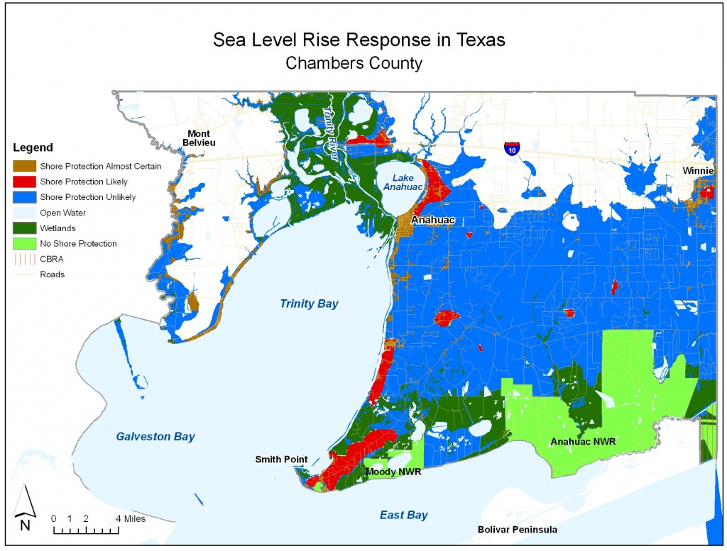 Sea Level Rise Planning Maps: Likelihood Of Shore Protection In Florida - Map Of Texas Coast