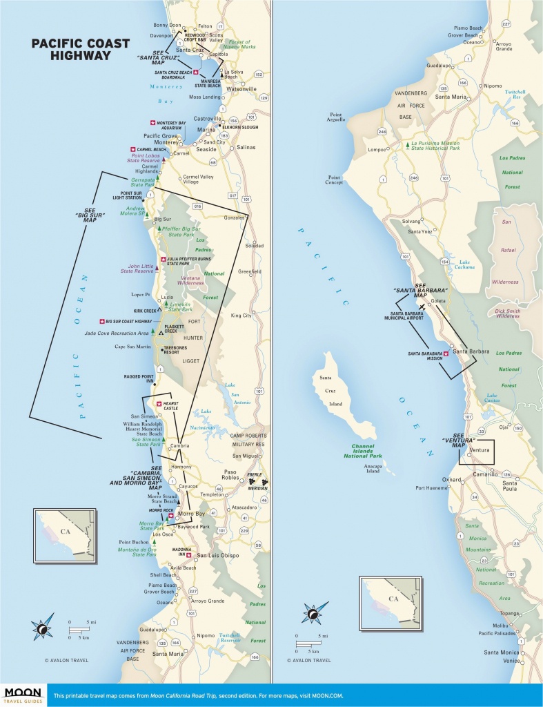 Seaside California Map | Secretmuseum - Seaside California Map