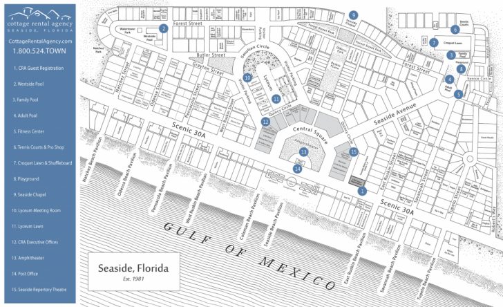 Seaside Florida Map