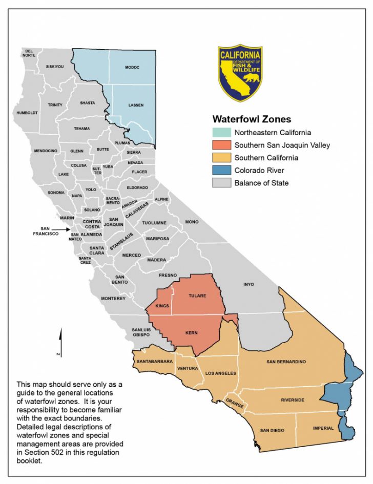 Turkey Hunting California Map