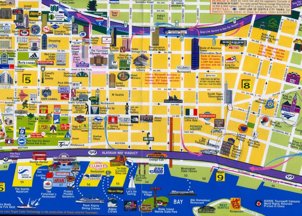 Seattle | What To See In Seattle. | Around Here | Seattle Map - Printable Map Of Downtown Seattle