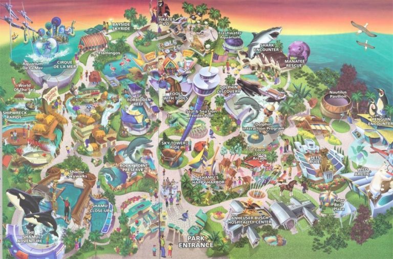 Seaworld San Diego California Map – Map Of Usa District - Seaworld ...