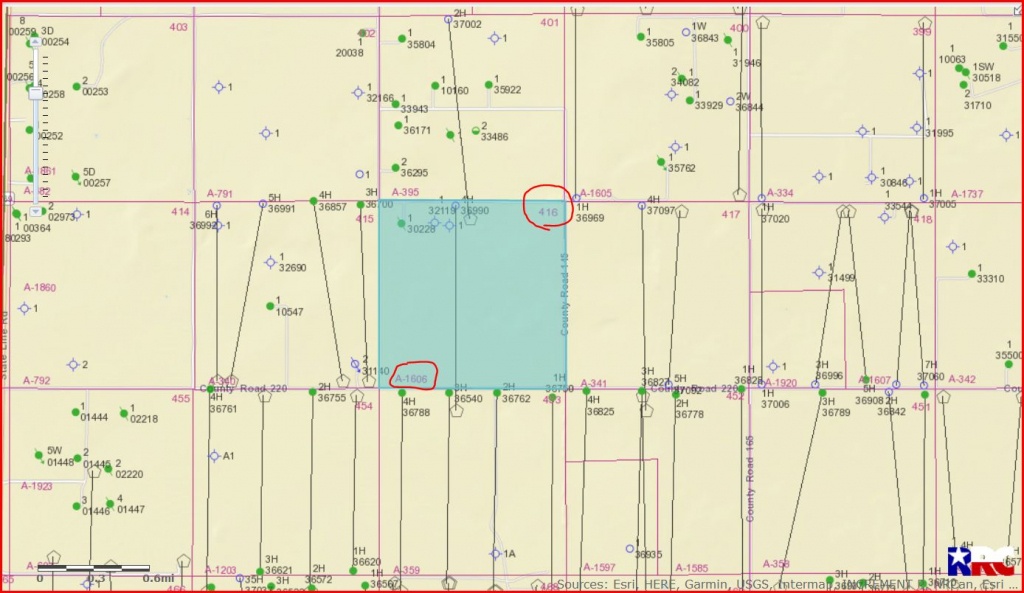 Section 416, Block D, John H Gibson Survey - Yoakum County, Tx - Yoakum County Texas Map
