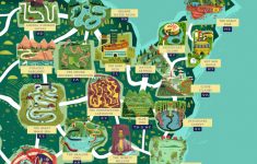 See The Usa As An Outdoor Theme Park With This Colourful Map - Florida Theme Parks On A Map
